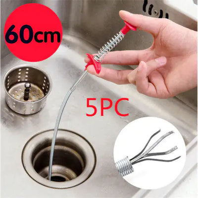 60CM Sewer Dredger Spring Pipe Dredging Tool Household Hair Cleaner Drain Clog Remover Cleaning Tools