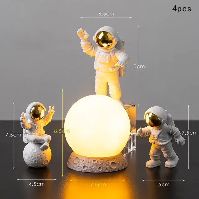 Astronaut and Moon Home Decor Set