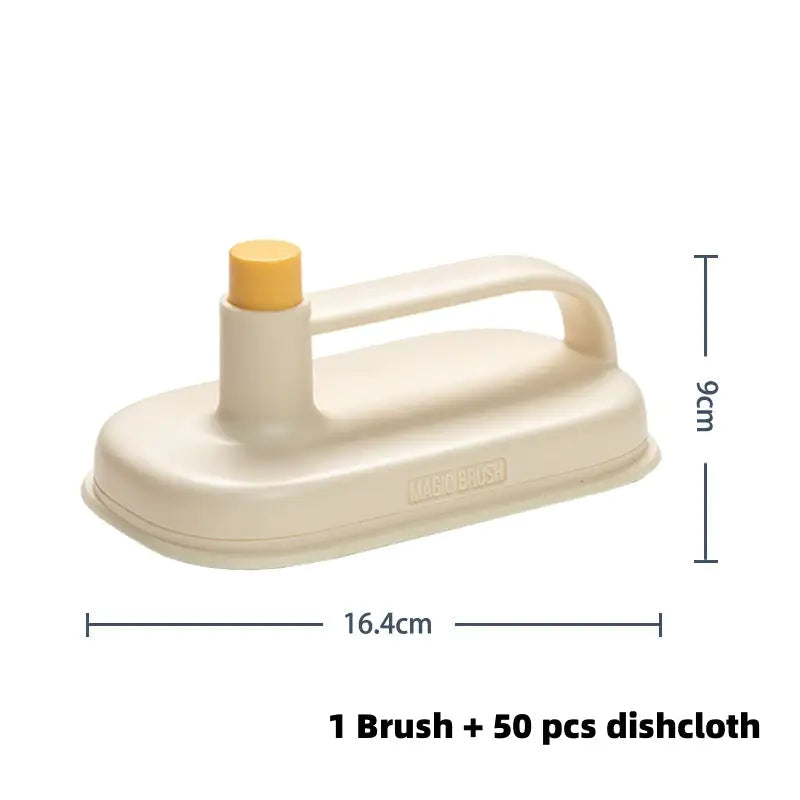 Kitchen Bathroom Toilet Cleaning Magic Brush Glass Wall Cleaning Bath Brush Handle Cleaning Rag Ceramic