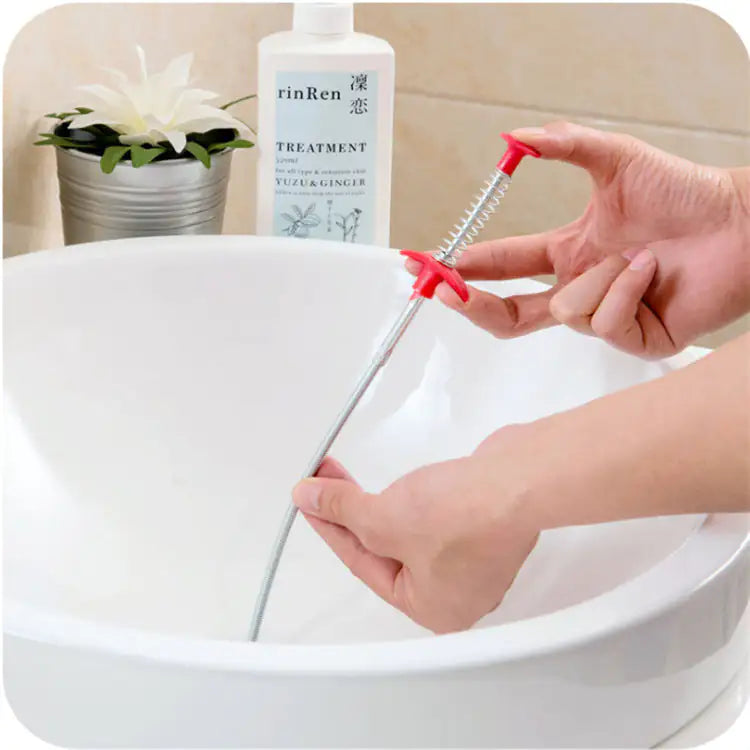 60CM Sewer Dredger Spring Pipe Dredging Tool Household Hair Cleaner Drain Clog Remover Cleaning Tools