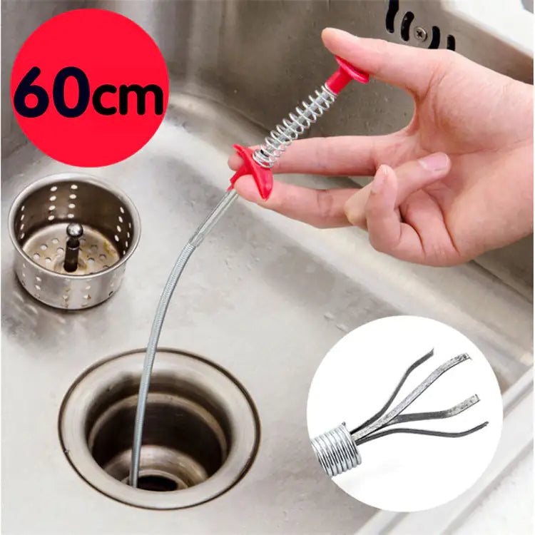 60CM Sewer Dredger Spring Pipe Dredging Tool Household Hair Cleaner Drain Clog Remover Cleaning Tools