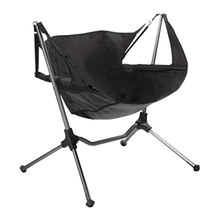 Black Aluminum Alloy Rocking Chair